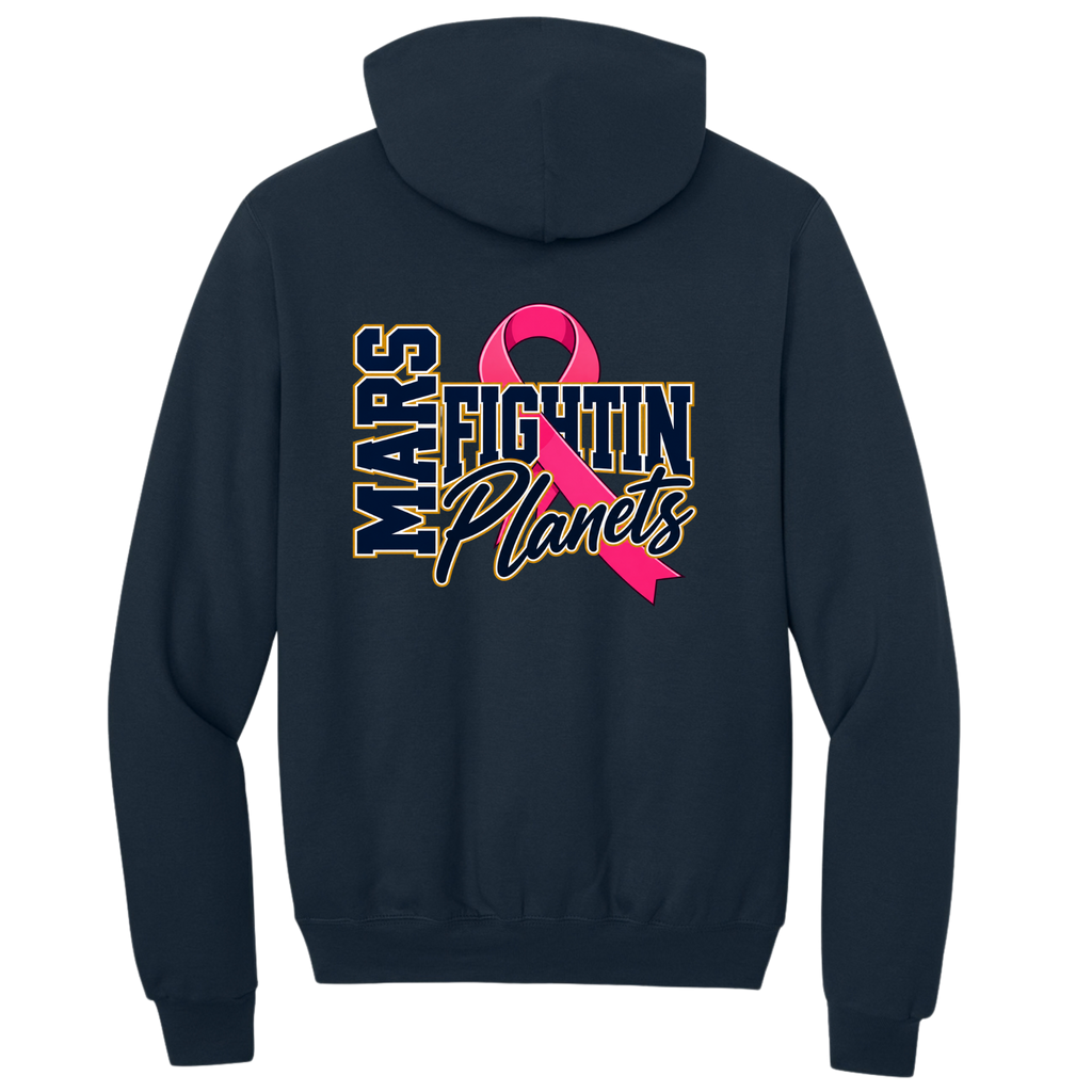 Exclusive • 2026 Hometown Collective Apparel • Champion Pink Ribbon Hoodie Back Design