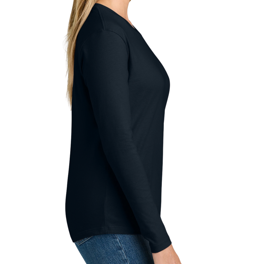 Pink Ribbon • Mars Fightin' Planet • Next Level Apparel® Women’s Cotton Relaxed Long Sleeve Tee