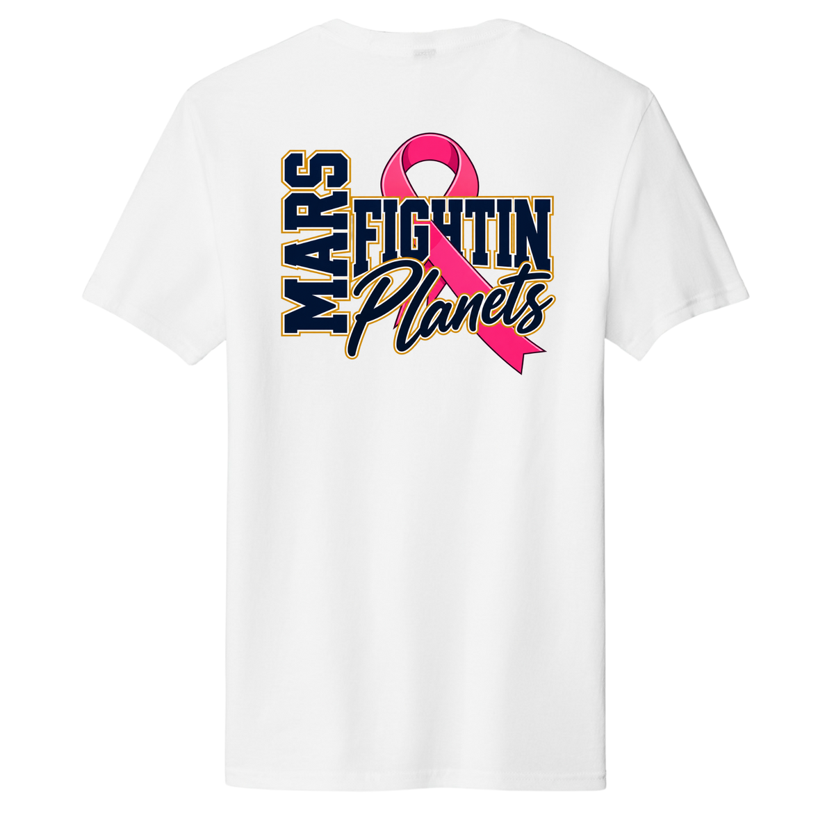 Pink Ribbon • Fightin Planets Front Design  • District® The Concert Tee®