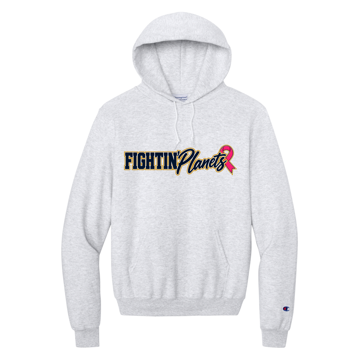 Exclusive • 2026 Hometown Collective Apparel • Champion Pink Ribbon Hoodie Back Design