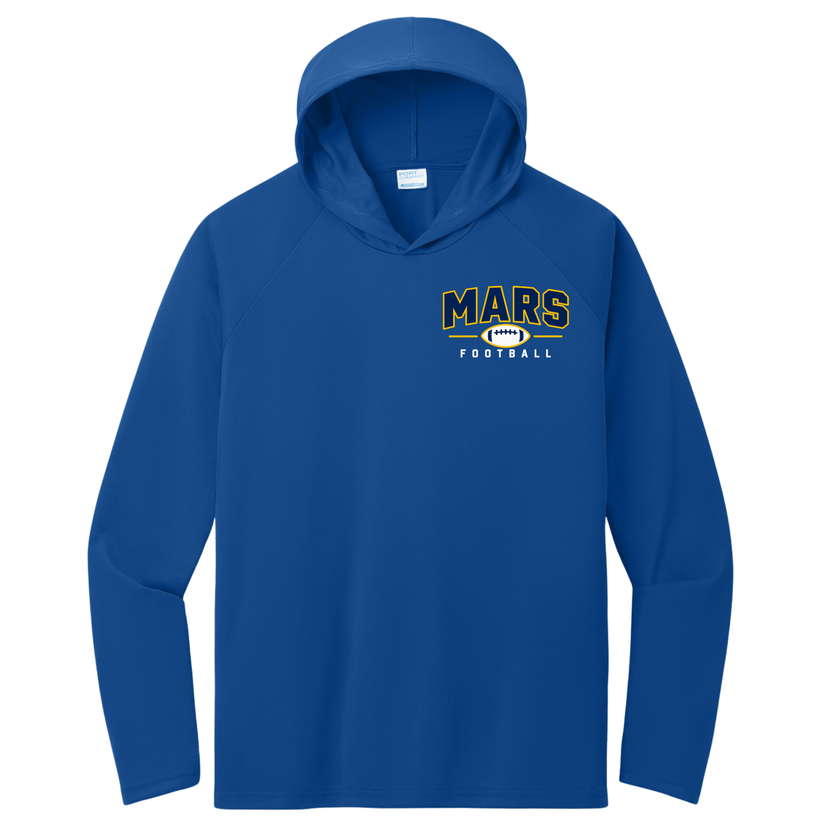 MARS• Football | Long Sleeve Performance Hooded Tee