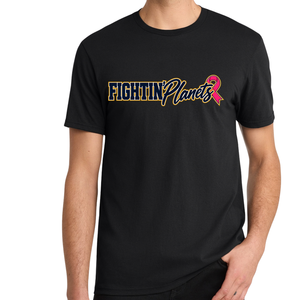 Pink Ribbon • Fightin Planets Front Design  • District® The Concert Tee®