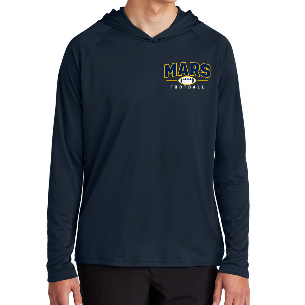 MARS• Football | Long Sleeve Performance Hooded Tee