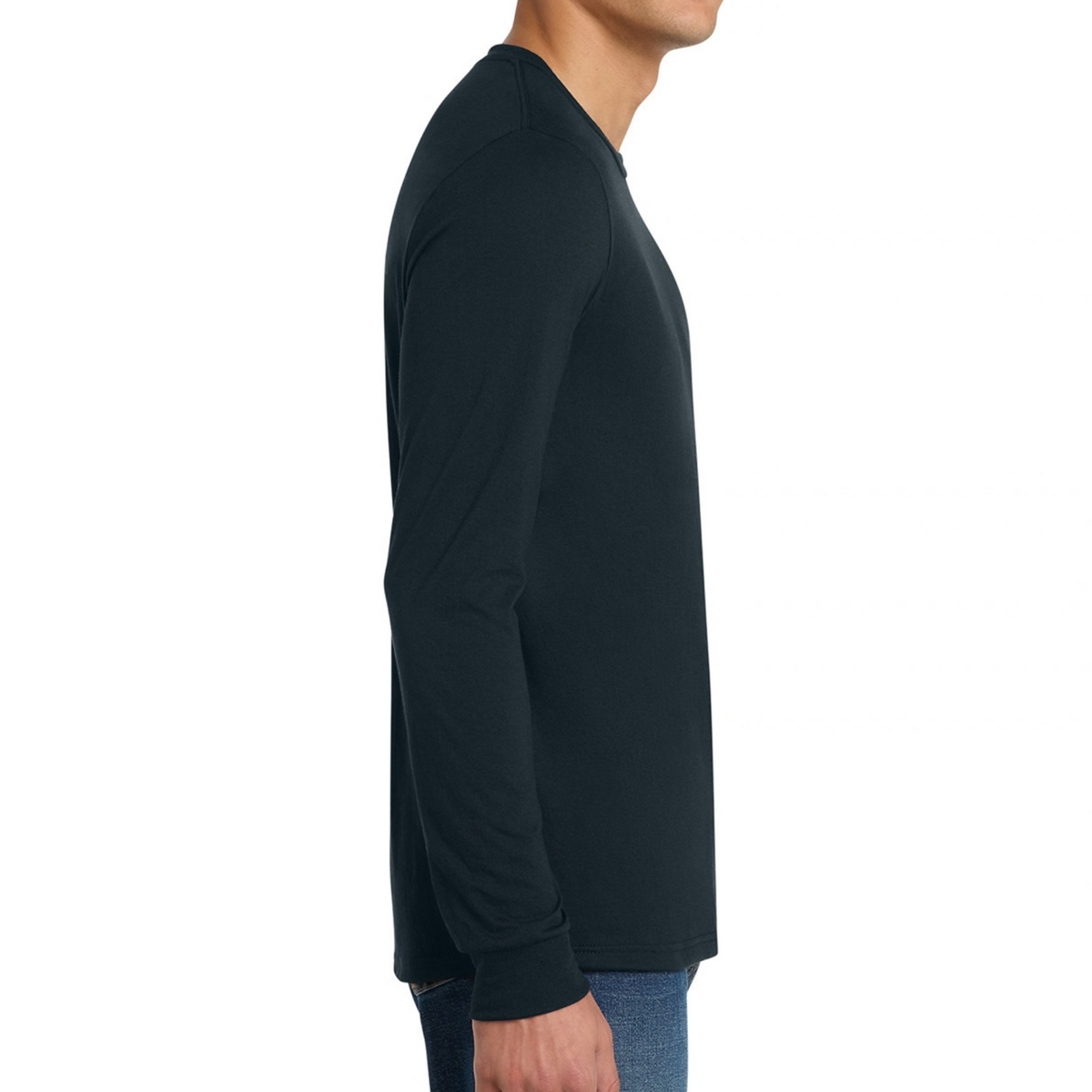 Pink Ribbon • Fightin’ Planets • District® Perfect Tri® Long Sleeve Tee