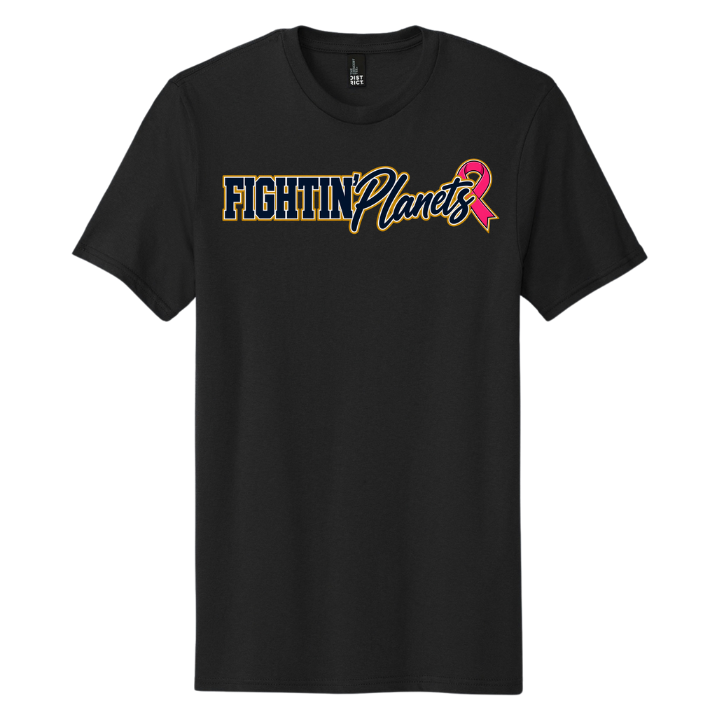 Pink Ribbon • Fightin Planets Front Design  • District® The Concert Tee®