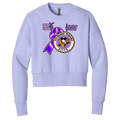 Adult/Womans | Pittsburgh Penguins Elite • Hockey Fights Cancer •  Purple Ribbon Logo Crewneck Logo