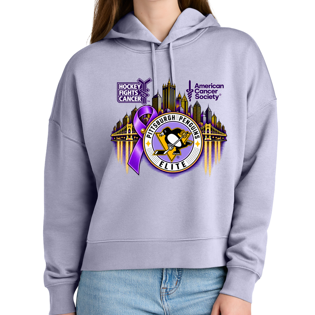 Woman's | Pittsburgh Penguins Elite • Hockey Fights Cancer Apparel • City Reflection Hoodie