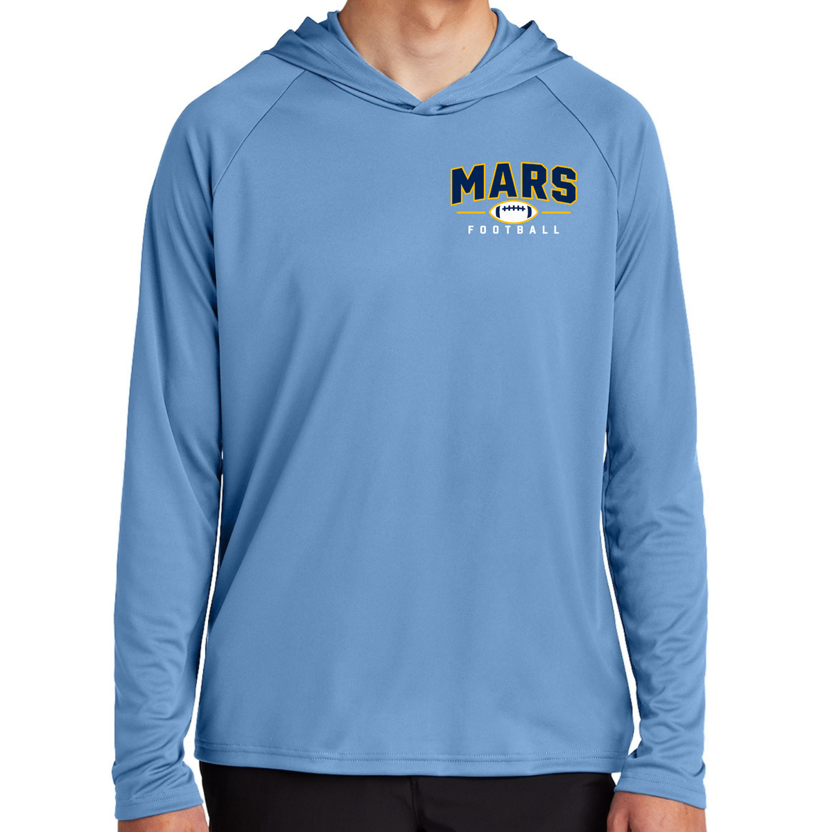 MARS• Football | Long Sleeve Performance Hooded Tee