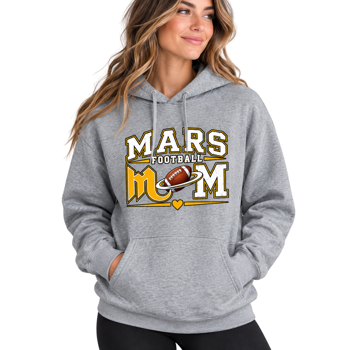 Mars Football Mom Hoodie | Fightin’ Planets Spirit Wear