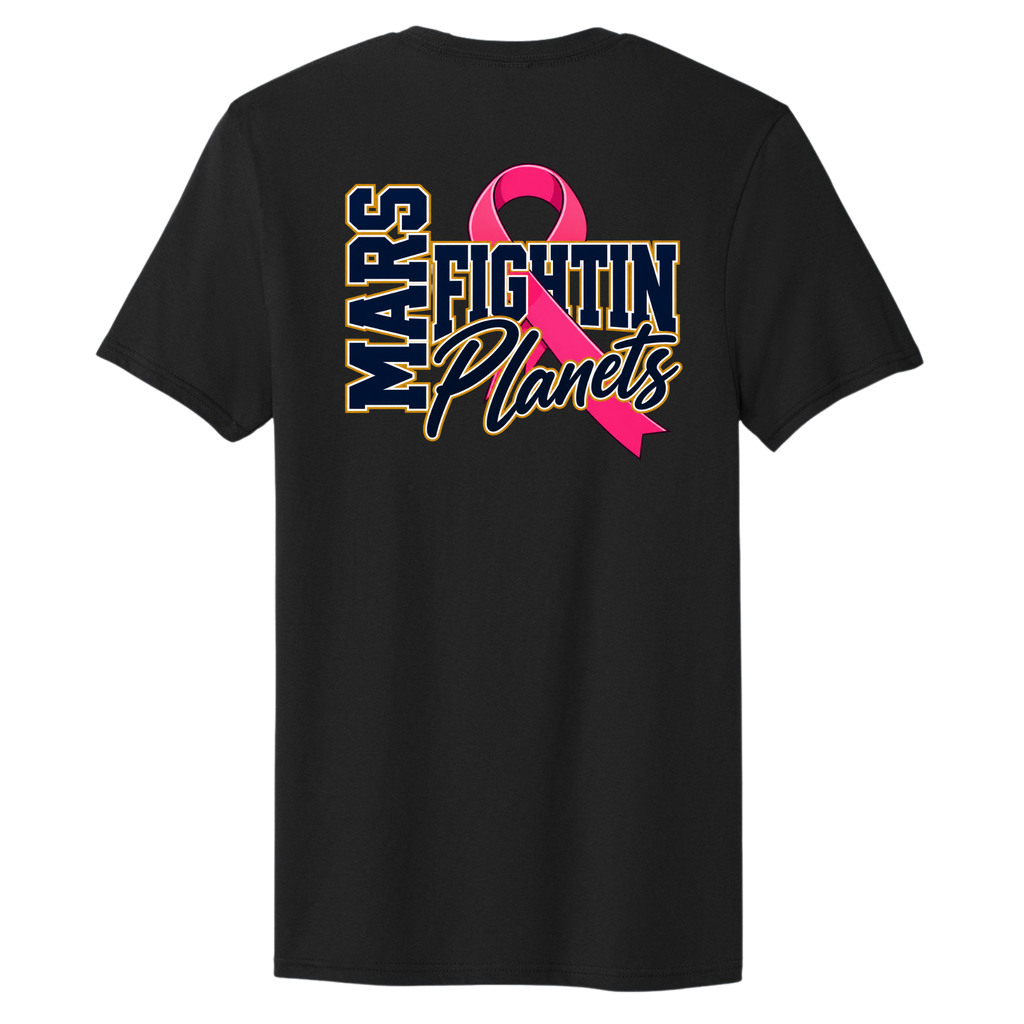 Pink Ribbon • Fightin Planets Front Design  • District® The Concert Tee®