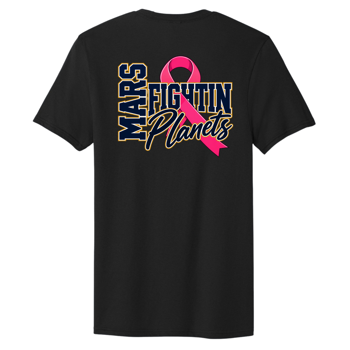 Pink Ribbon • Fightin Planets Front Design  • District® The Concert Tee®