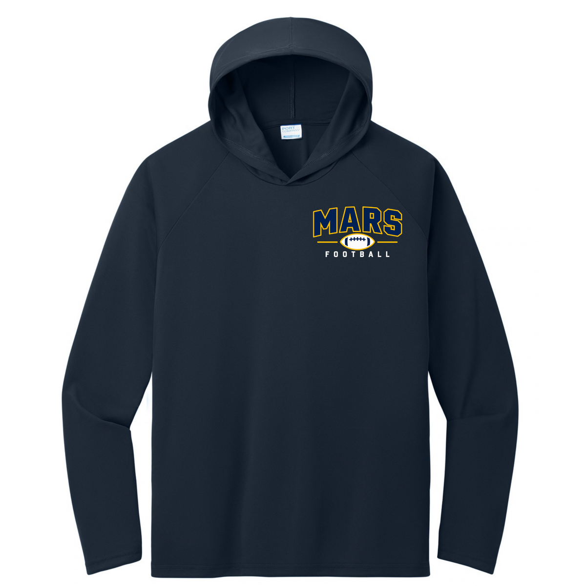 MARS• Football | Long Sleeve Performance Hooded Tee