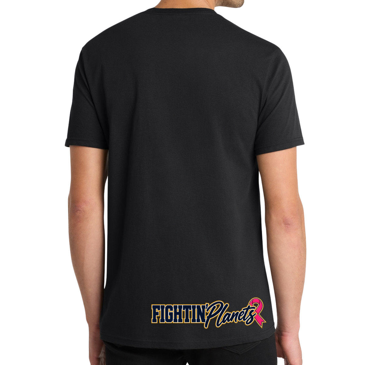 Pink Ribbon • Mars Fightin Planets Front Design  • District® The Concert Tee®
