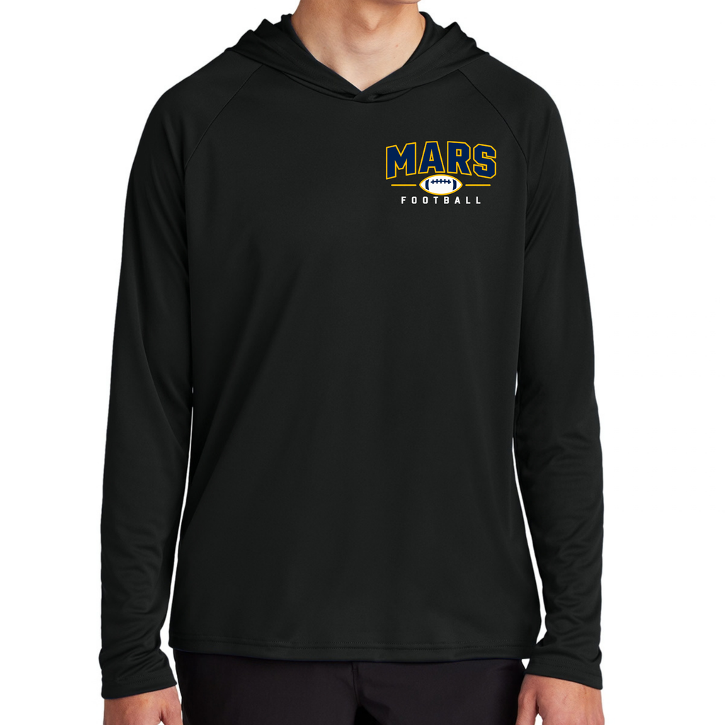 MARS• Football | Long Sleeve Performance Hooded Tee