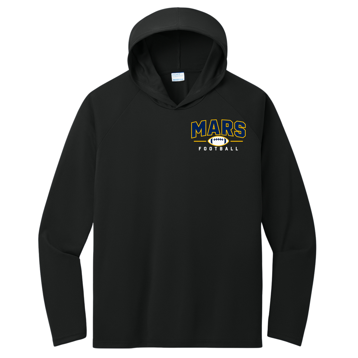 MARS• Football | Long Sleeve Performance Hooded Tee