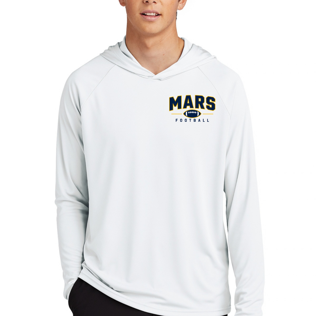 MARS• Football | Long Sleeve Performance Hooded Tee