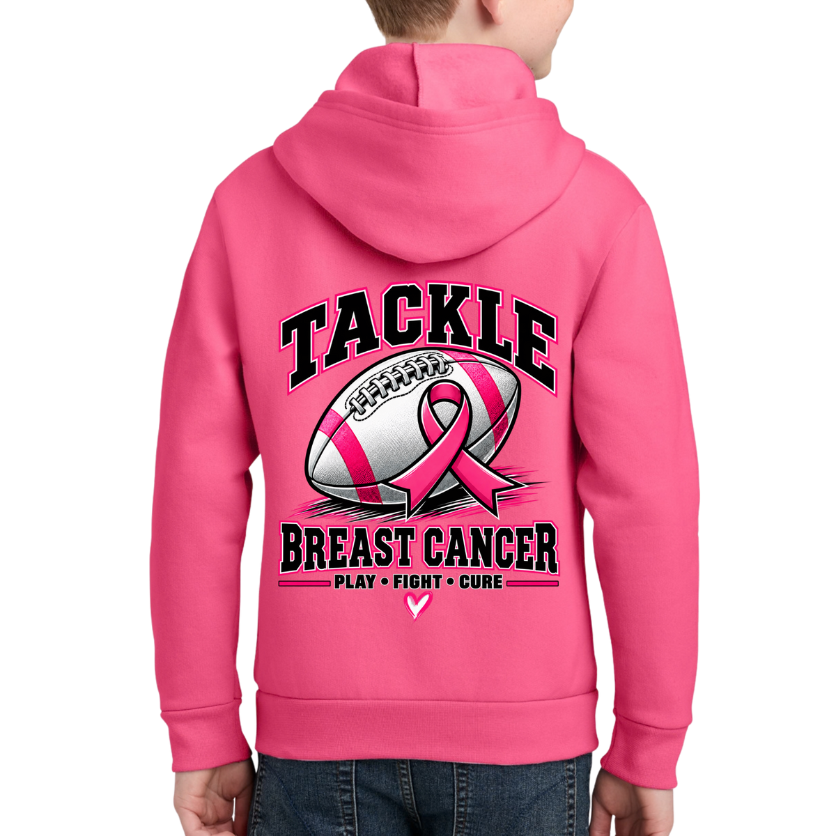 Youth • Tackle Breast Cancer • Pink Ribbon