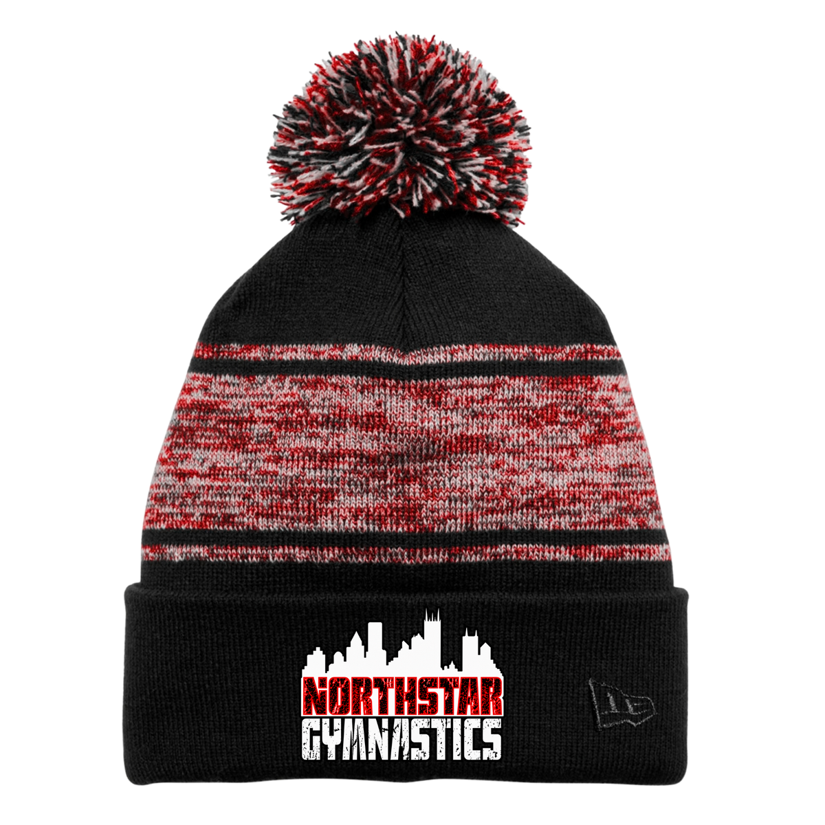 Pittsburgh North Star New Era® Striped Pom Beanie