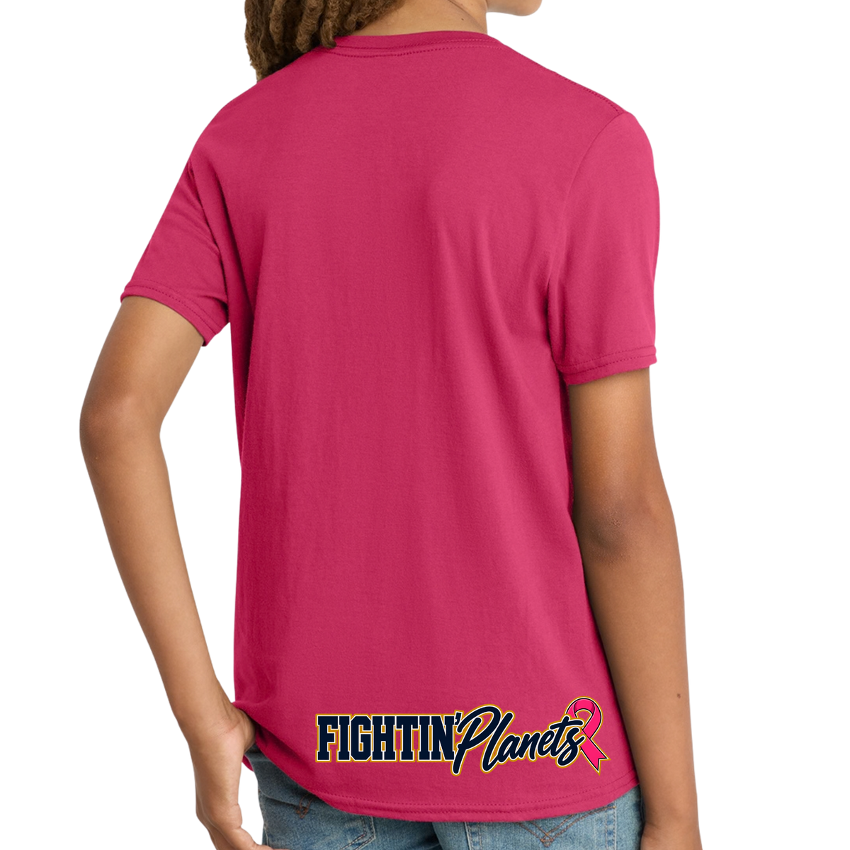 Pink Ribbon • Mars Fightin Planets Front Design  • District® Tee