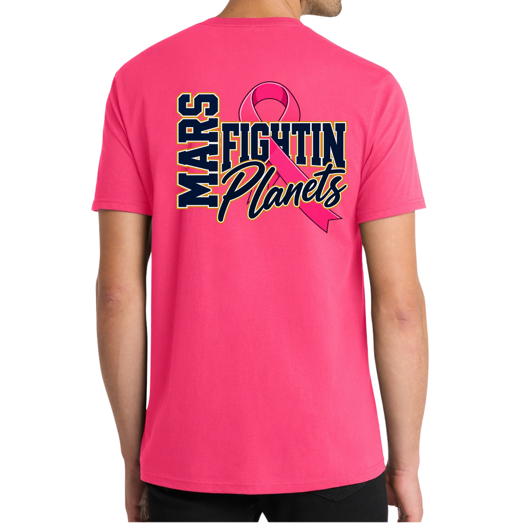 Pink Ribbon • Fightin Planets Front Design  • District® The Concert Tee®