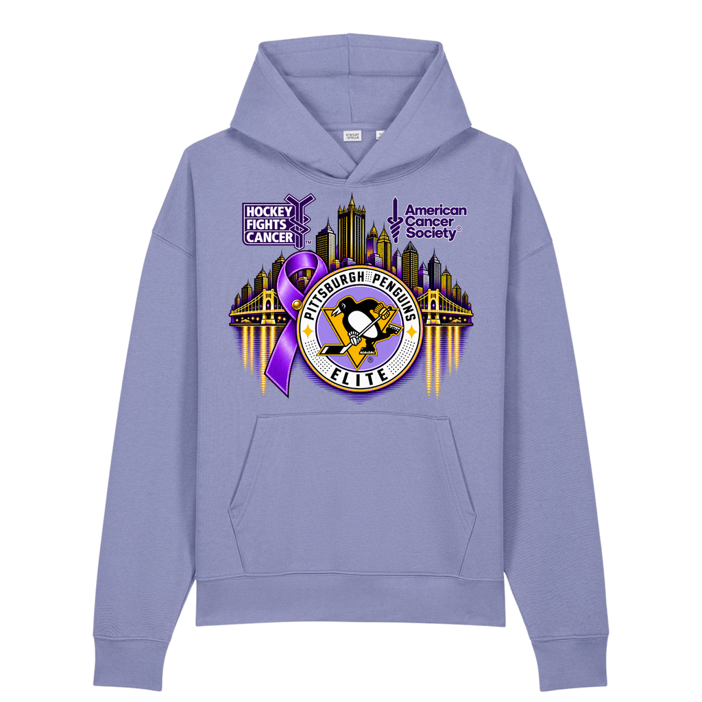 Adult/Unisex | Pittsburgh Penguins Elite • Hockey Fights Cancer •  City Reflection Hoodie