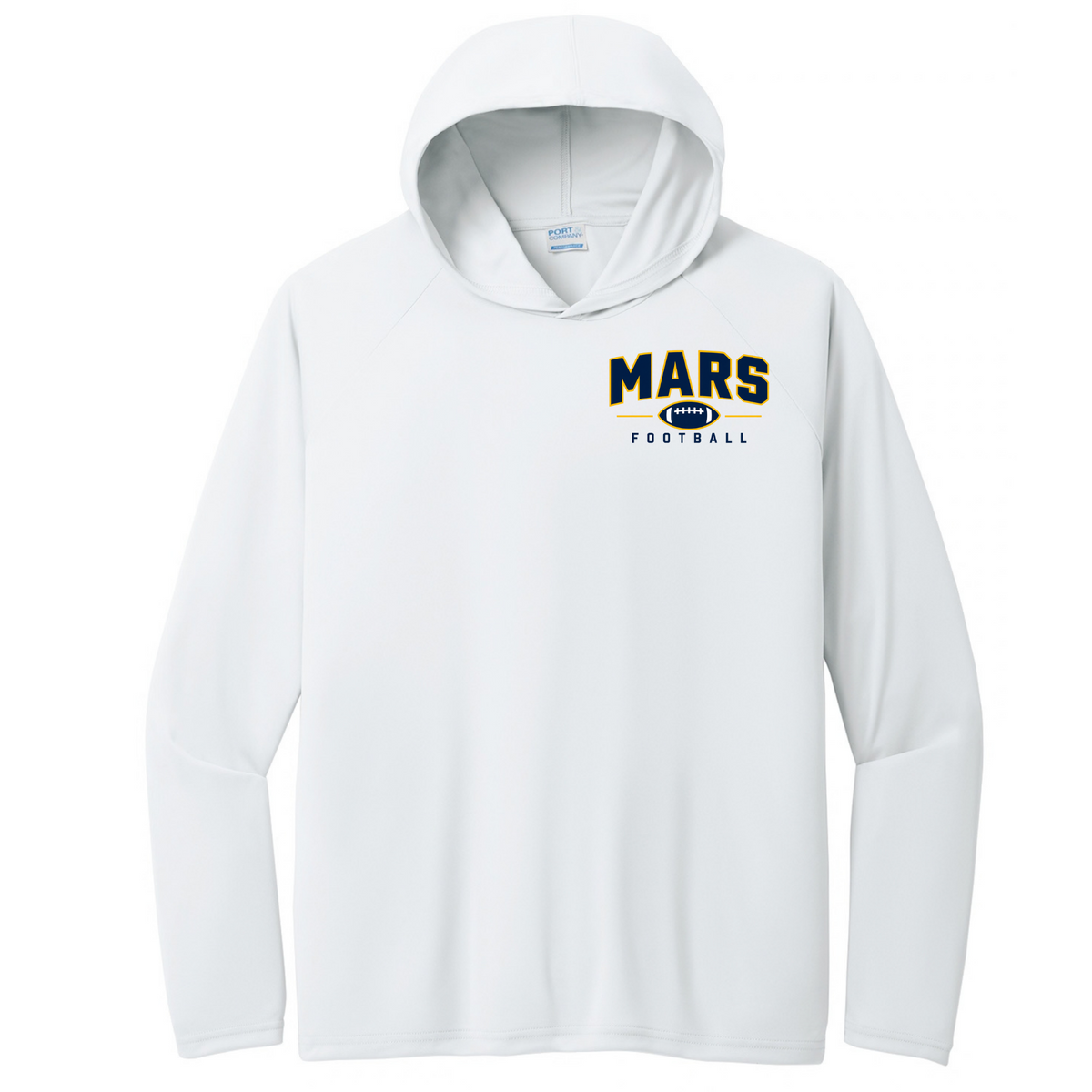 MARS• Football | Long Sleeve Performance Hooded Tee