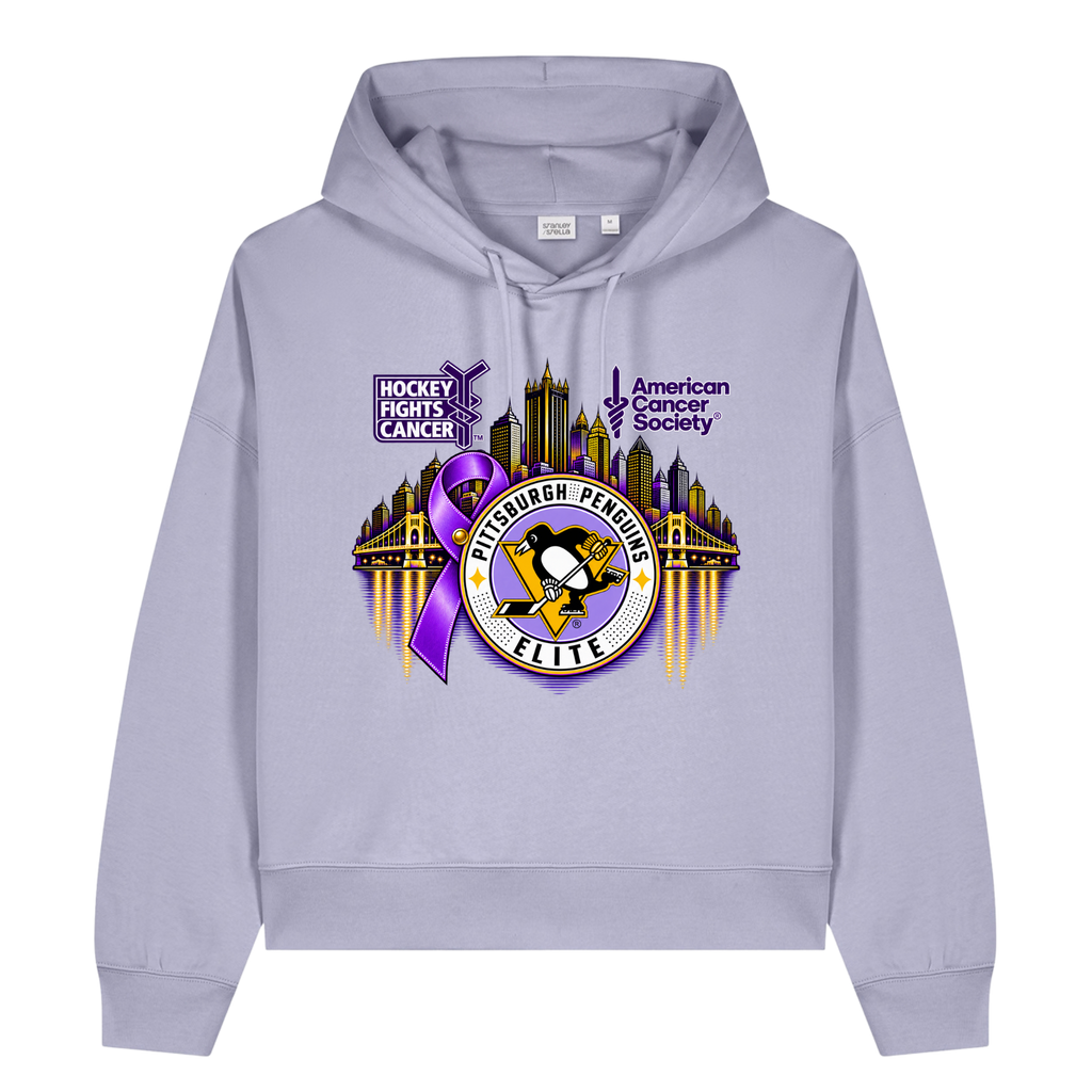 Woman's | Pittsburgh Penguins Elite • Hockey Fights Cancer Apparel • City Reflection Hoodie