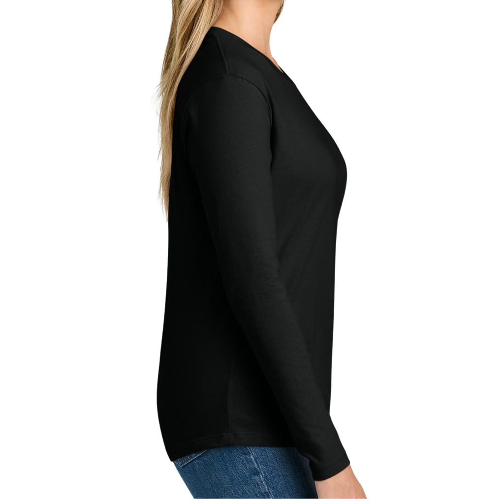Pink Ribbon • Mars Fightin' Planet • Next Level Apparel® Women’s Cotton Relaxed Long Sleeve Tee