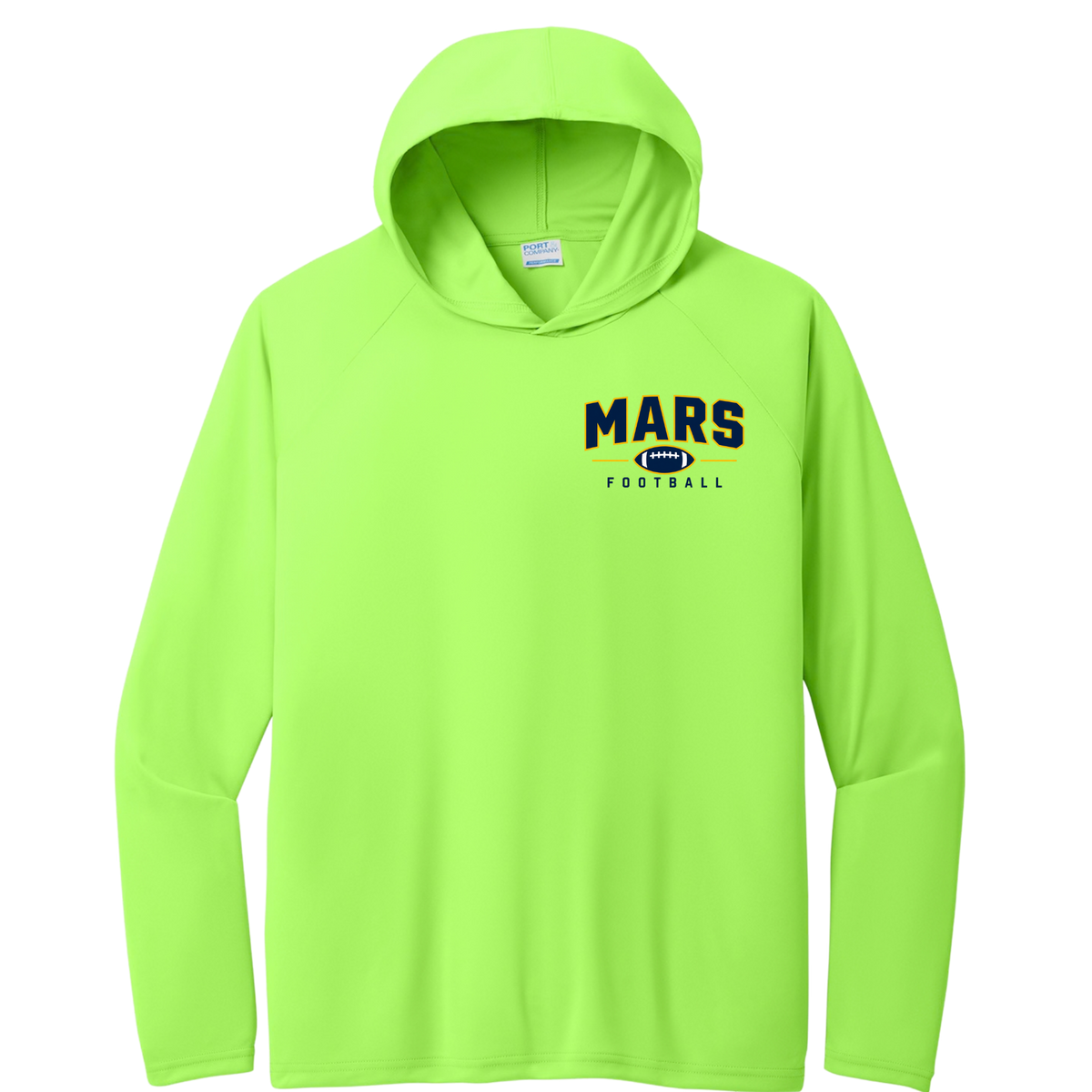 MARS• Football | Long Sleeve Performance Hooded Tee