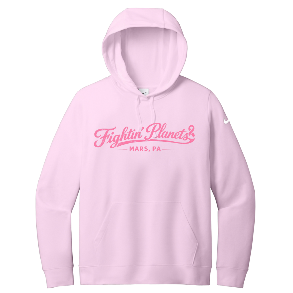 Fightin Planets Pink Ribbon • Pink Nike Hoodie
