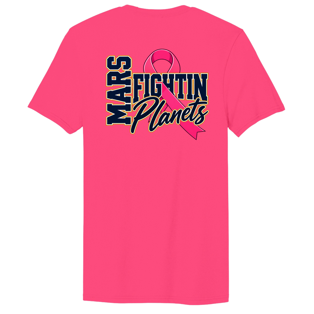 Pink Ribbon • Fightin Planets Front Design  • District® The Concert Tee®
