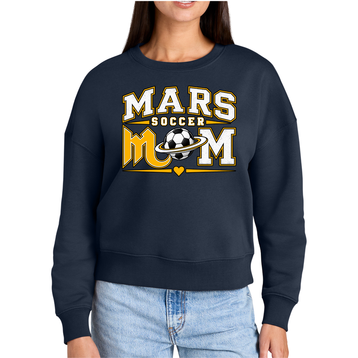 MARS MOM Crewneck Sweatshirt • Soccer