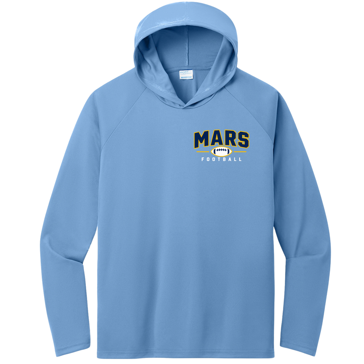 MARS• Football | Long Sleeve Performance Hooded Tee