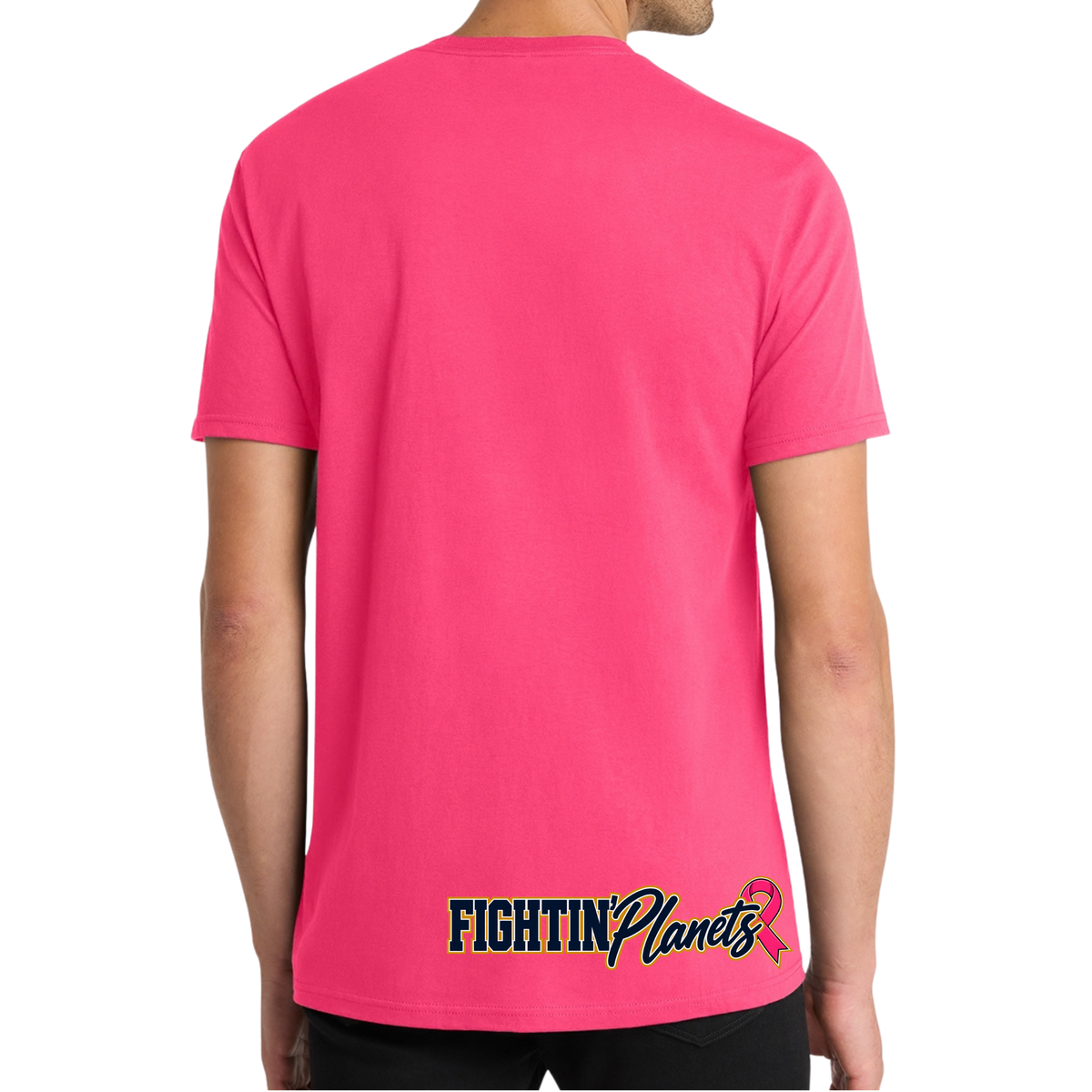 Pink Ribbon • Mars Fightin Planets Front Design  • District® The Concert Tee®
