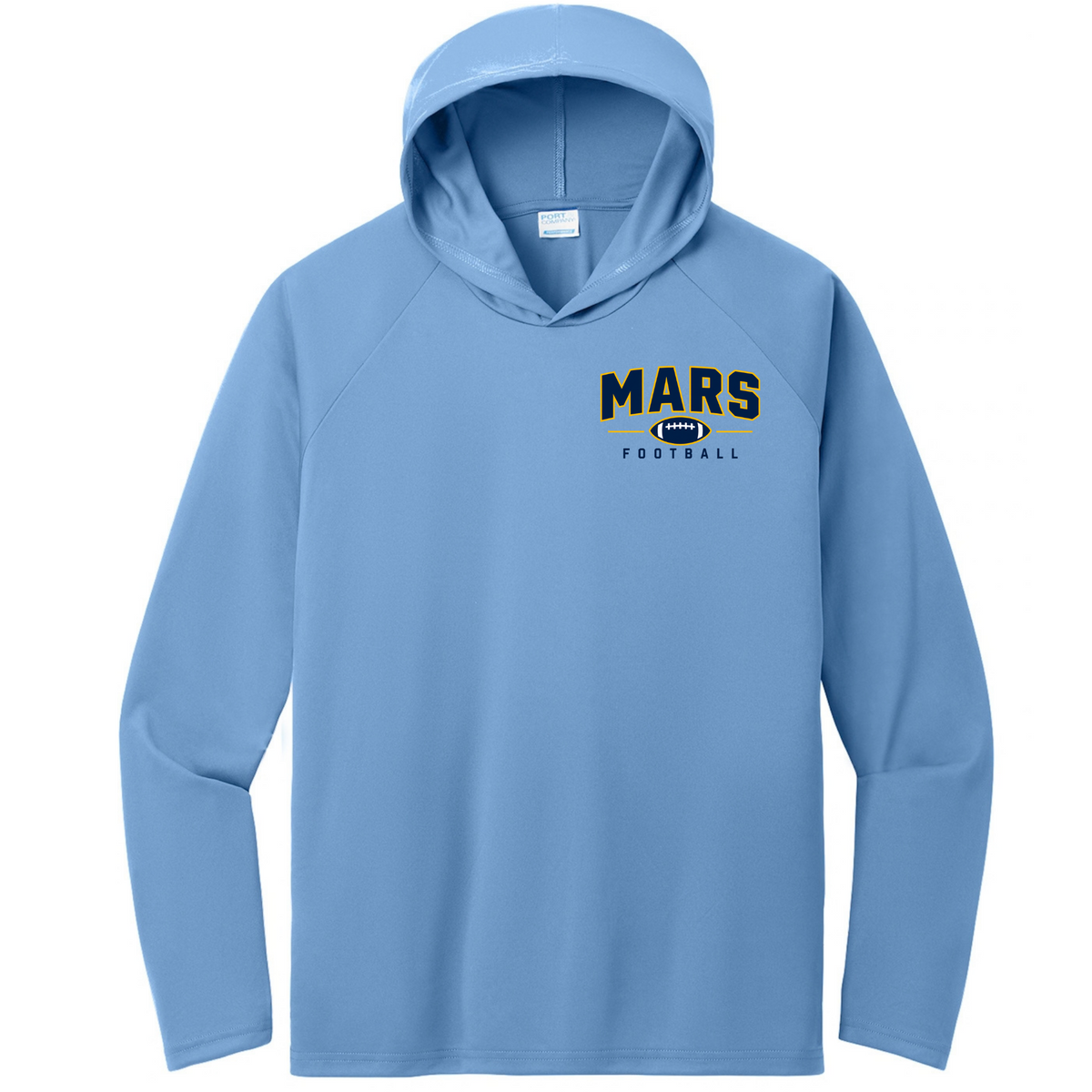 MARS• Football | Long Sleeve Performance Hooded Tee