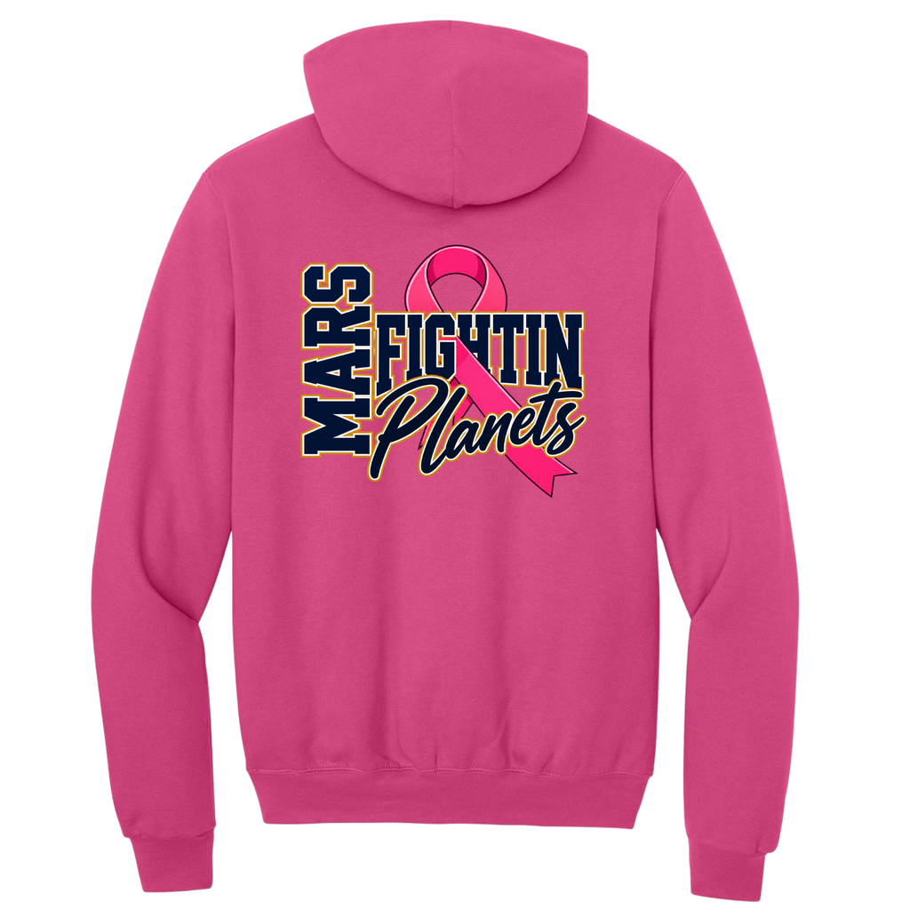 Exclusive • 2026 Hometown Collective Apparel • Champion Pink Ribbon Hoodie Back Design