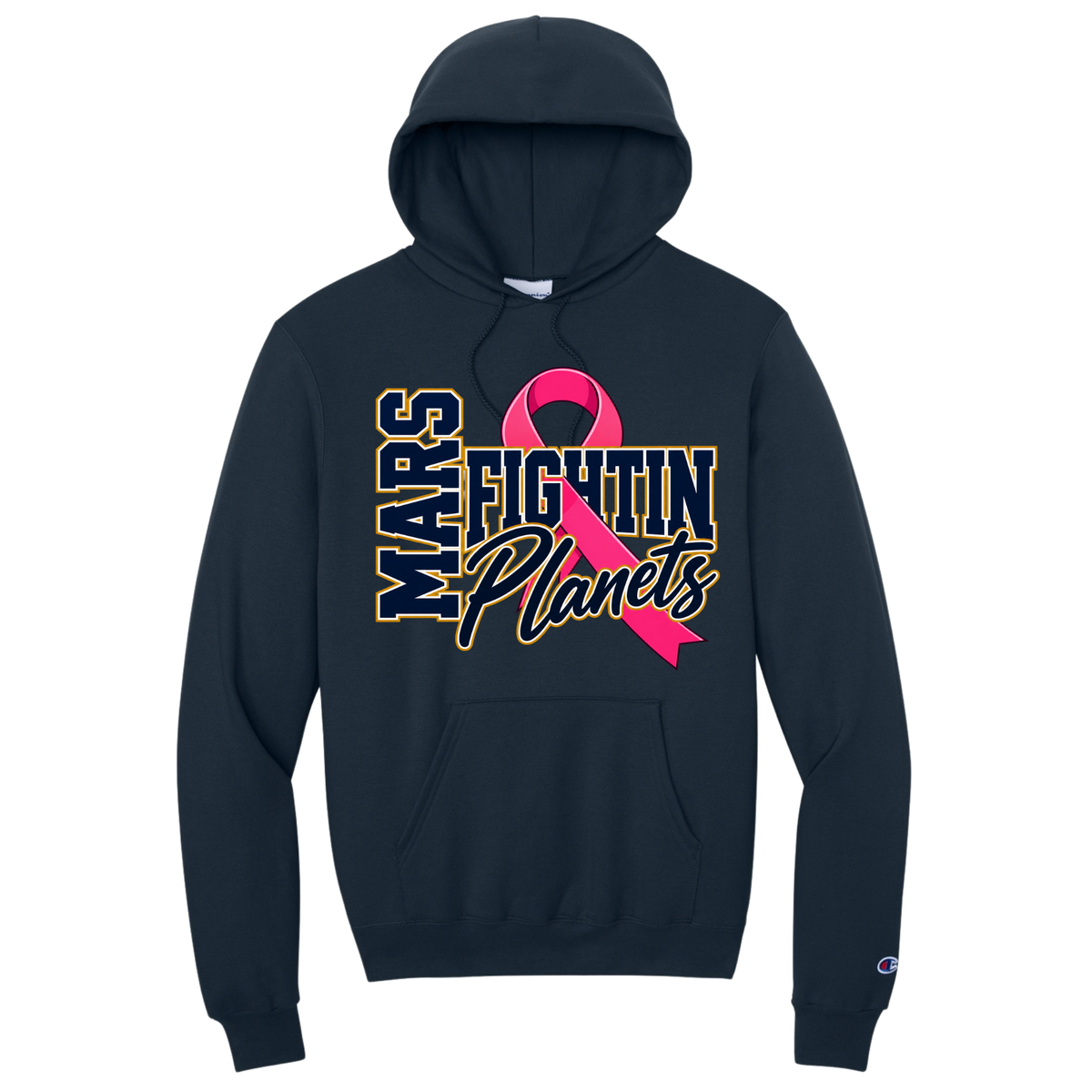 Exclusive • 2026 Hometown Collective Apparel • Champion Pink Ribbon Hoodie