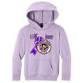 Youth/Unisex | Pittsburgh Penguins Elite • Hockey Fights Cancer • Youth Purple Ribbon Logo Hoodie