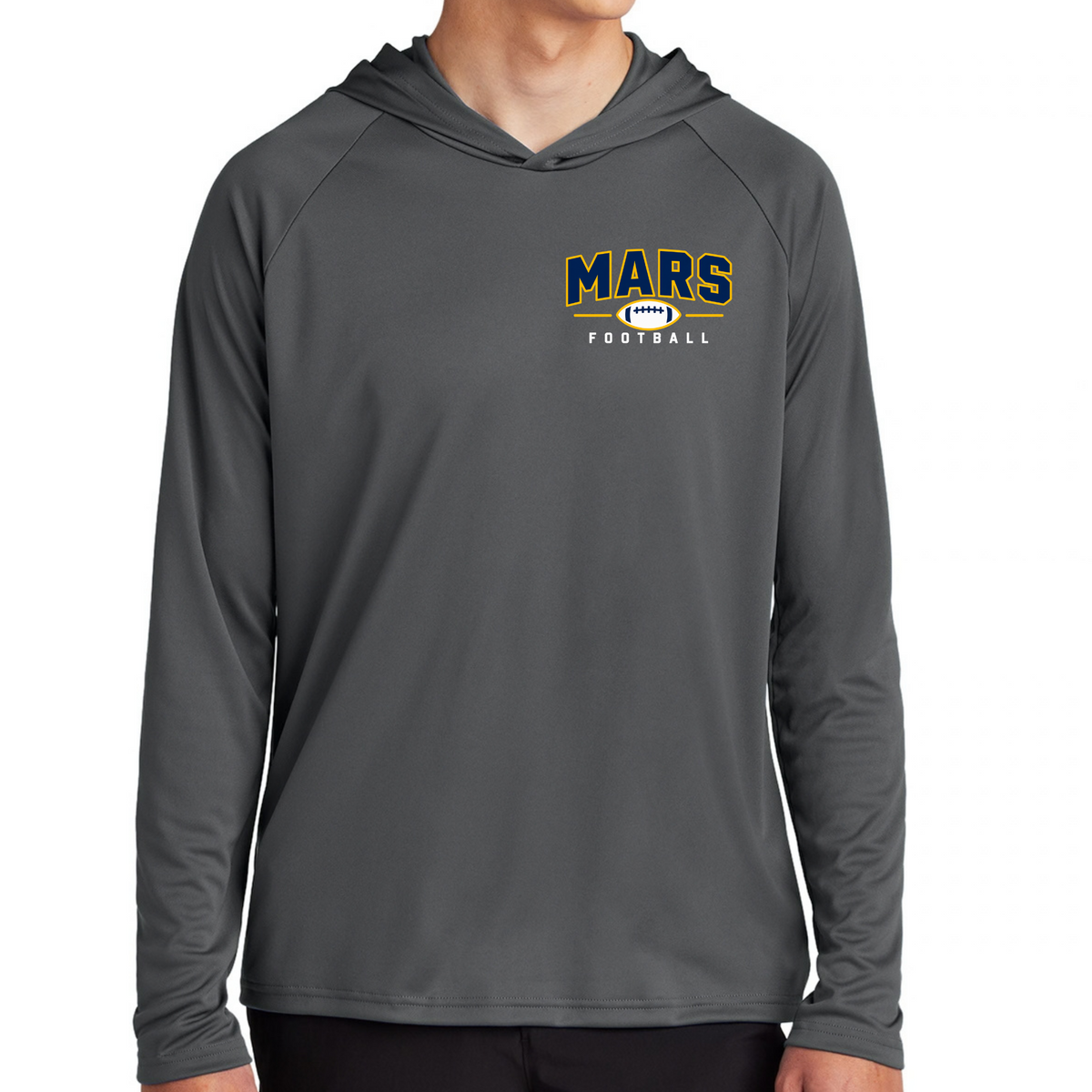 MARS• Football | Long Sleeve Performance Hooded Tee